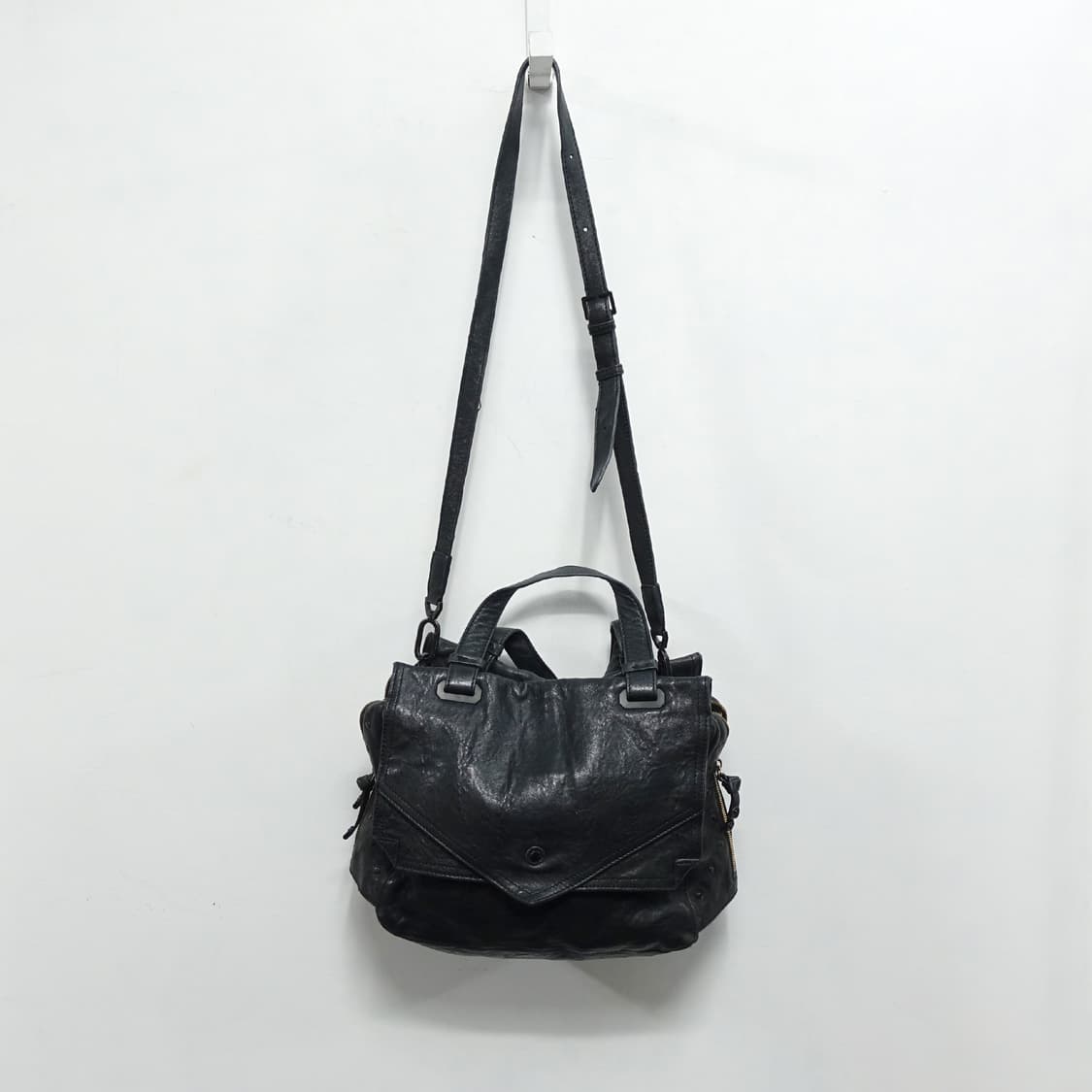 MORGAN 모르간 뉴질랜드 렘레더 양가죽 아티잔 숄더 크로스백 상품이미지8