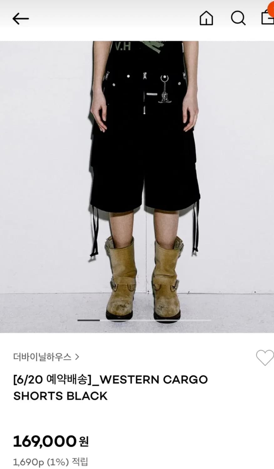더바이닐하우스 웨스턴 버뮤다 팬츠 S 상품이미지1