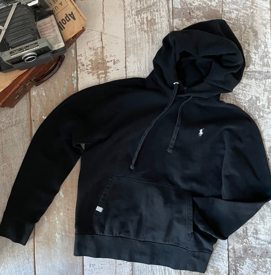 폴로 랄프로렌 블랙 후드 상품이미지1