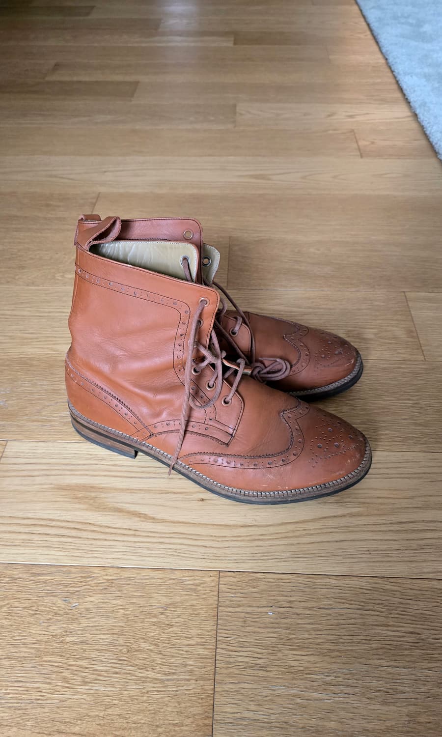수제 남자 윙팁 부츠 275mm 상품이미지3