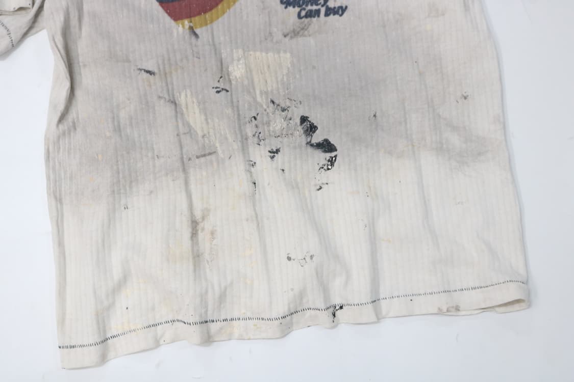 스미스아메리칸 빈티지 데미지 페인팅 와플 티셔츠 (LL) 상품이미지4