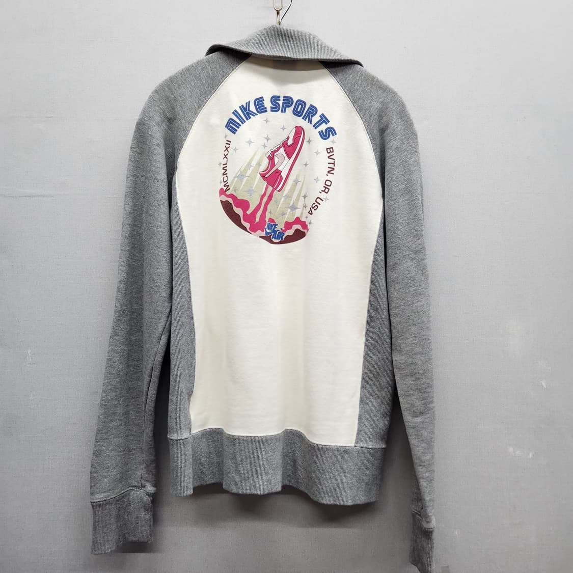 올드스쿨 나이키에어 백 프린팅 집업 자켓 L(M) 상품이미지5