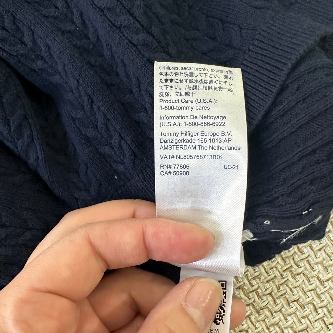 S/P 타미힐피거 니트 0427D 상품이미지3