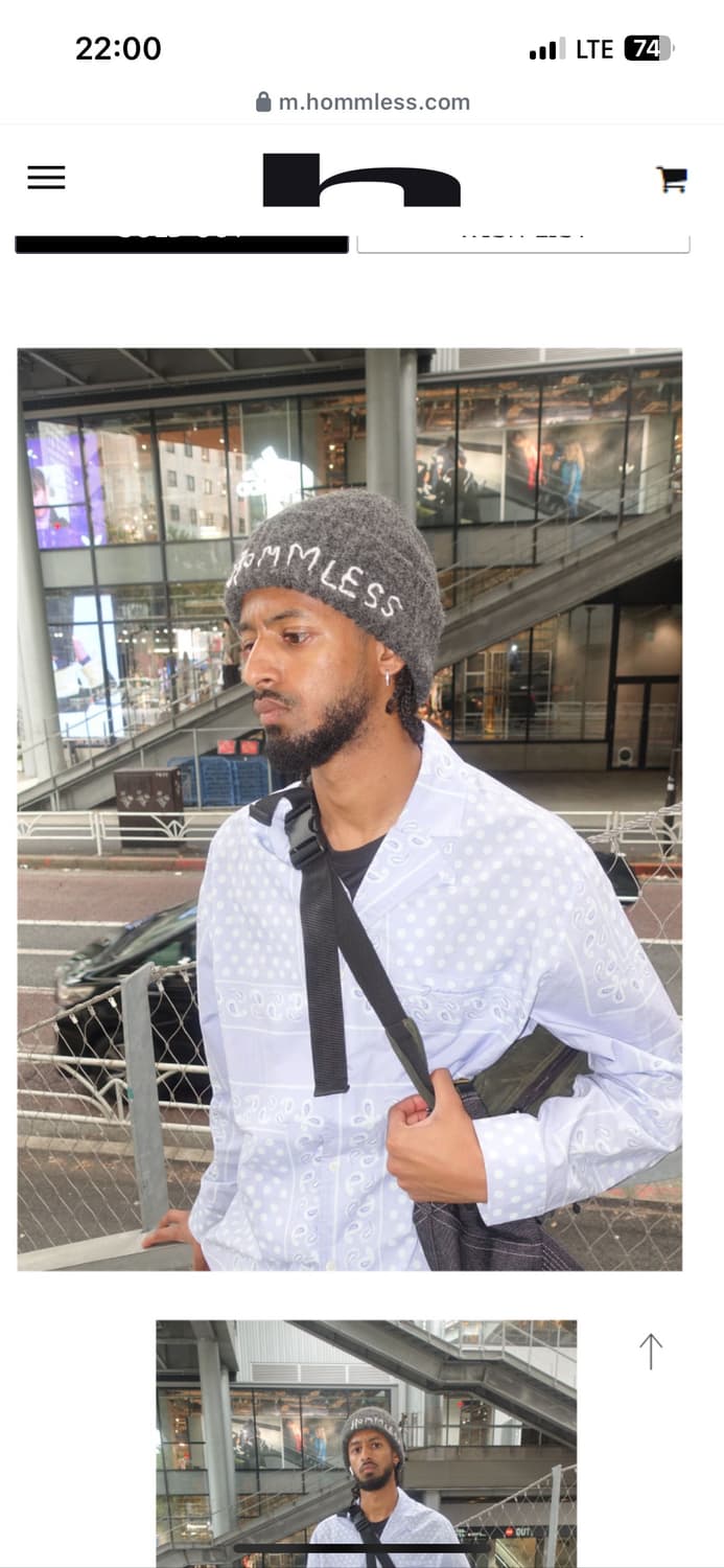 홈리스 비니 차콜 상품이미지1