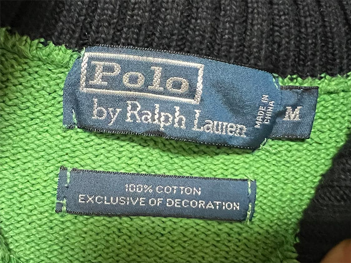 POLO 폴로 남자 반집업 니트 코튼 캐주얼 L 100 상품이미지3