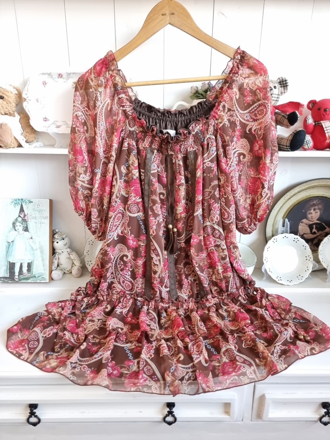 리즈리사(Liz Lisa) 빈티지 페이즐리 시폰 원피스 상품이미지2