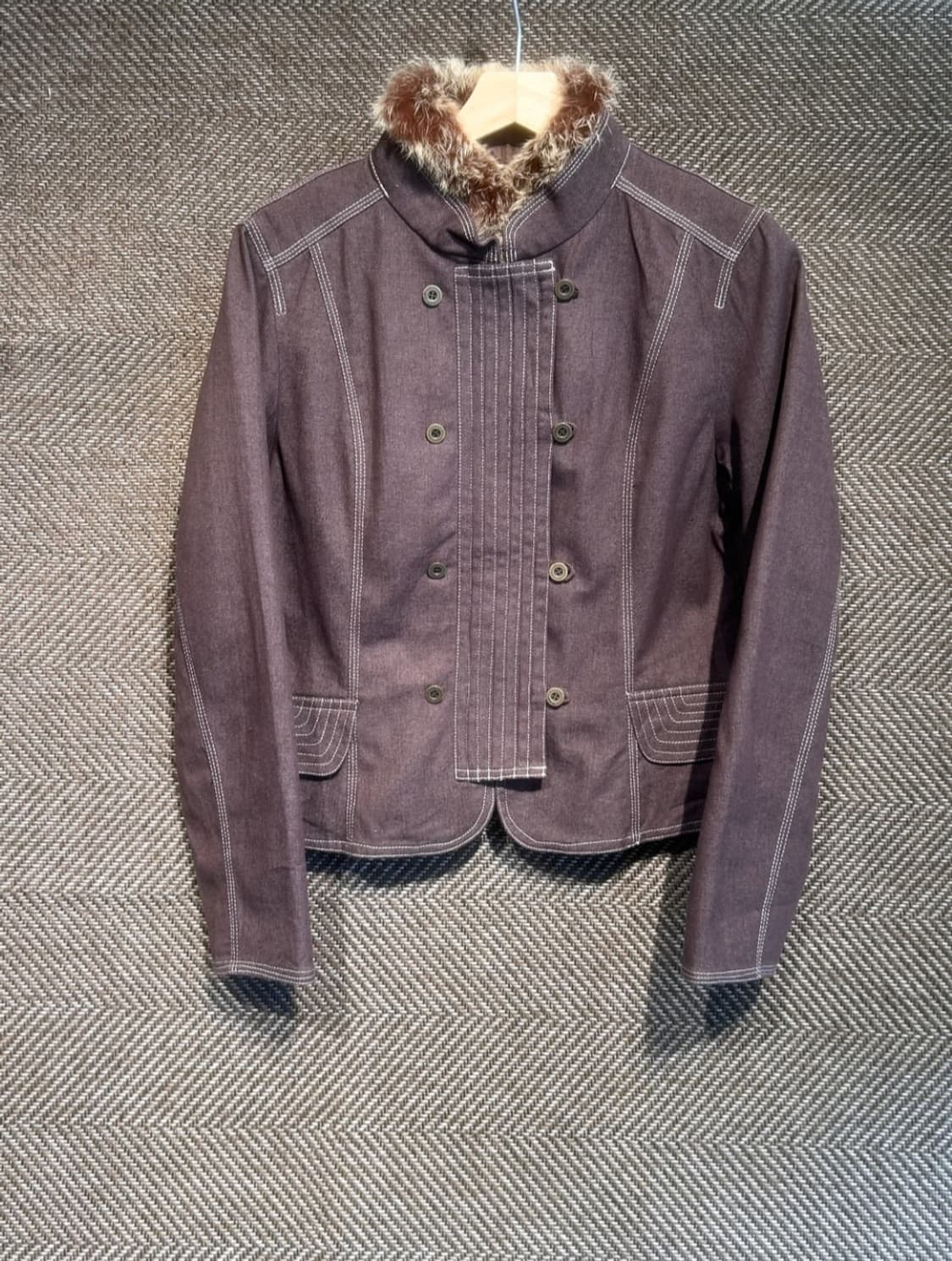 히로코 비스 퍼 탈착 스탠다드 카라 나폴레옹st 자켓 상품이미지1