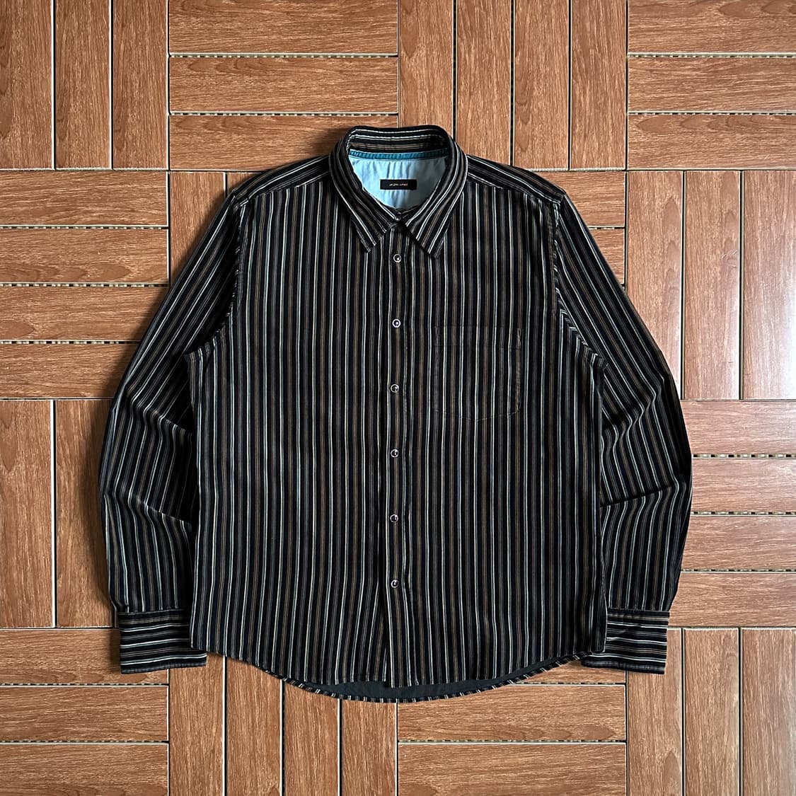 291295=Homme striped button shirts 상품이미지1