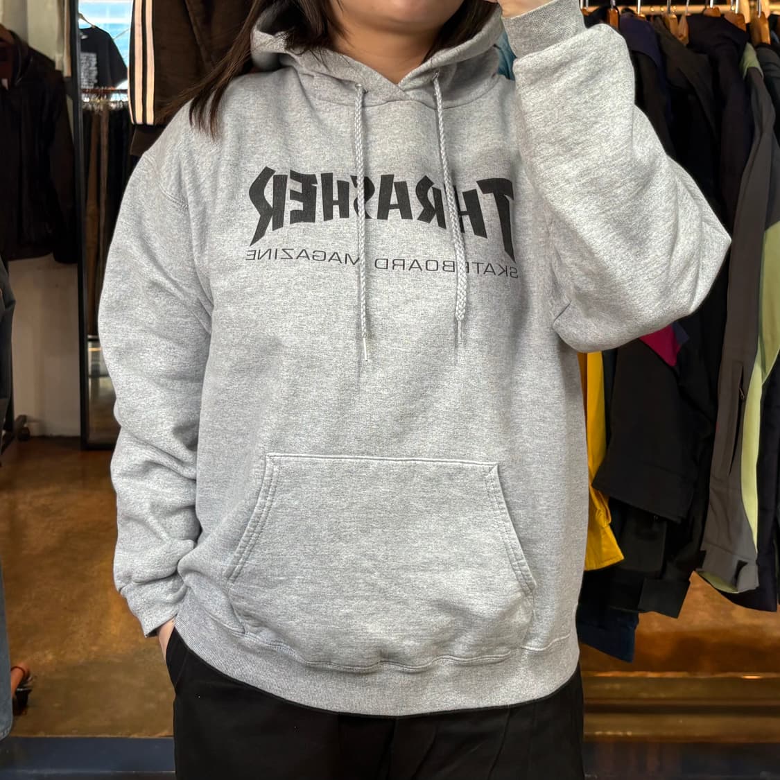 트레셔 그레이 후드 상품이미지1