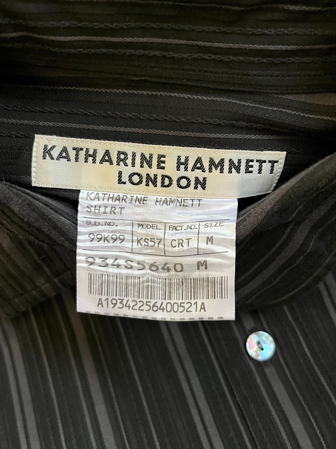 캐서린 햄넷 아카이브 블랙 셔츠 상품이미지10