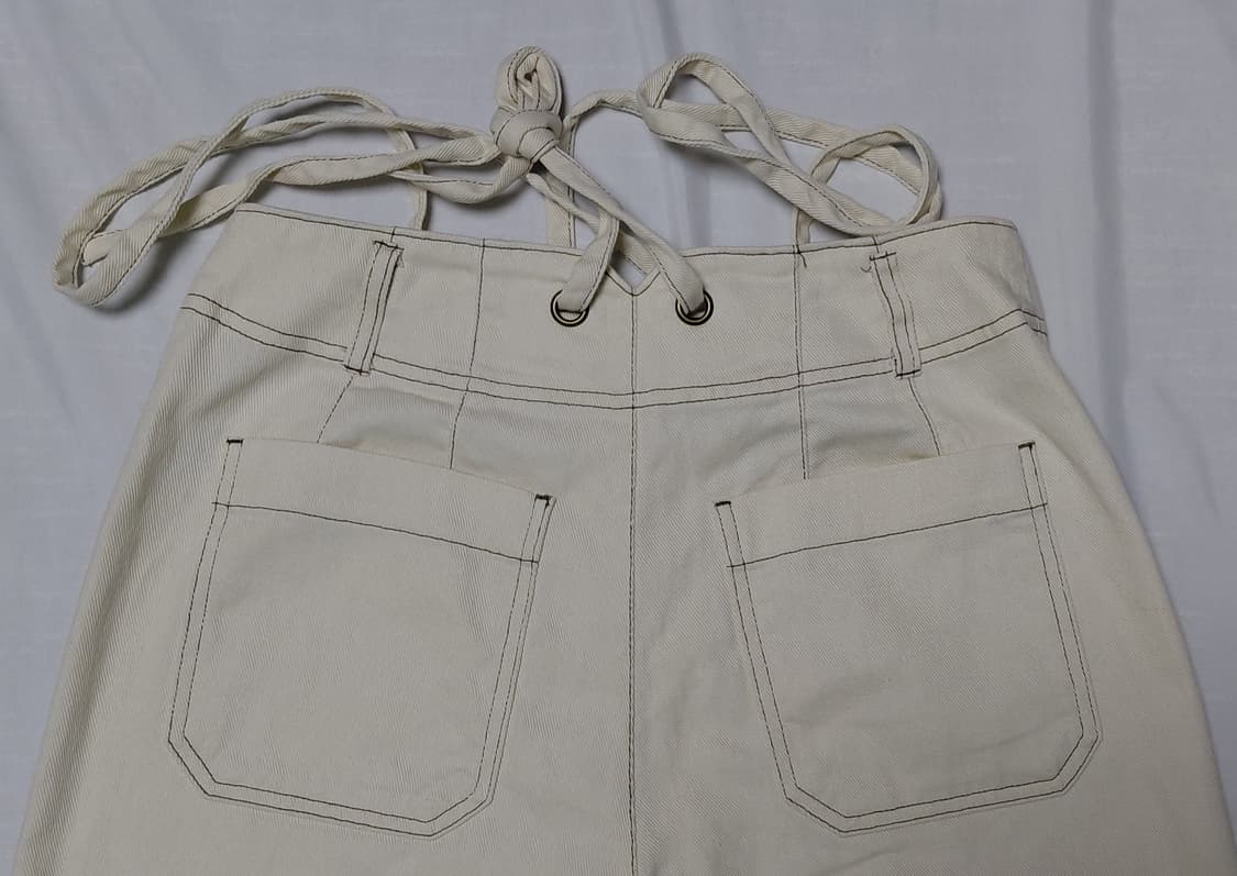 [M] earth music&ecology 스티치 와이드 팬츠 (Ecru 상품이미지9