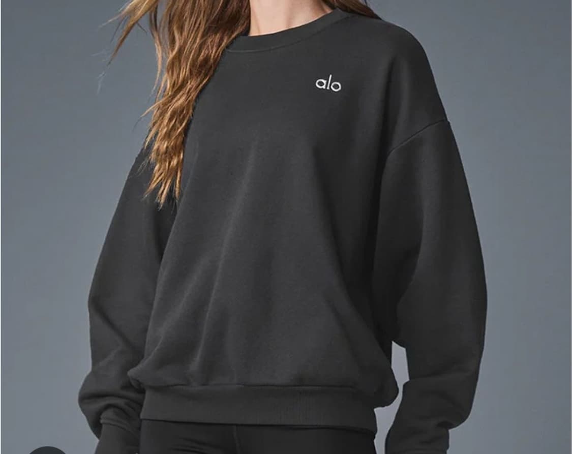 알로 alo 블랙 약기모 맨투맨 티셔츠 상품이미지1