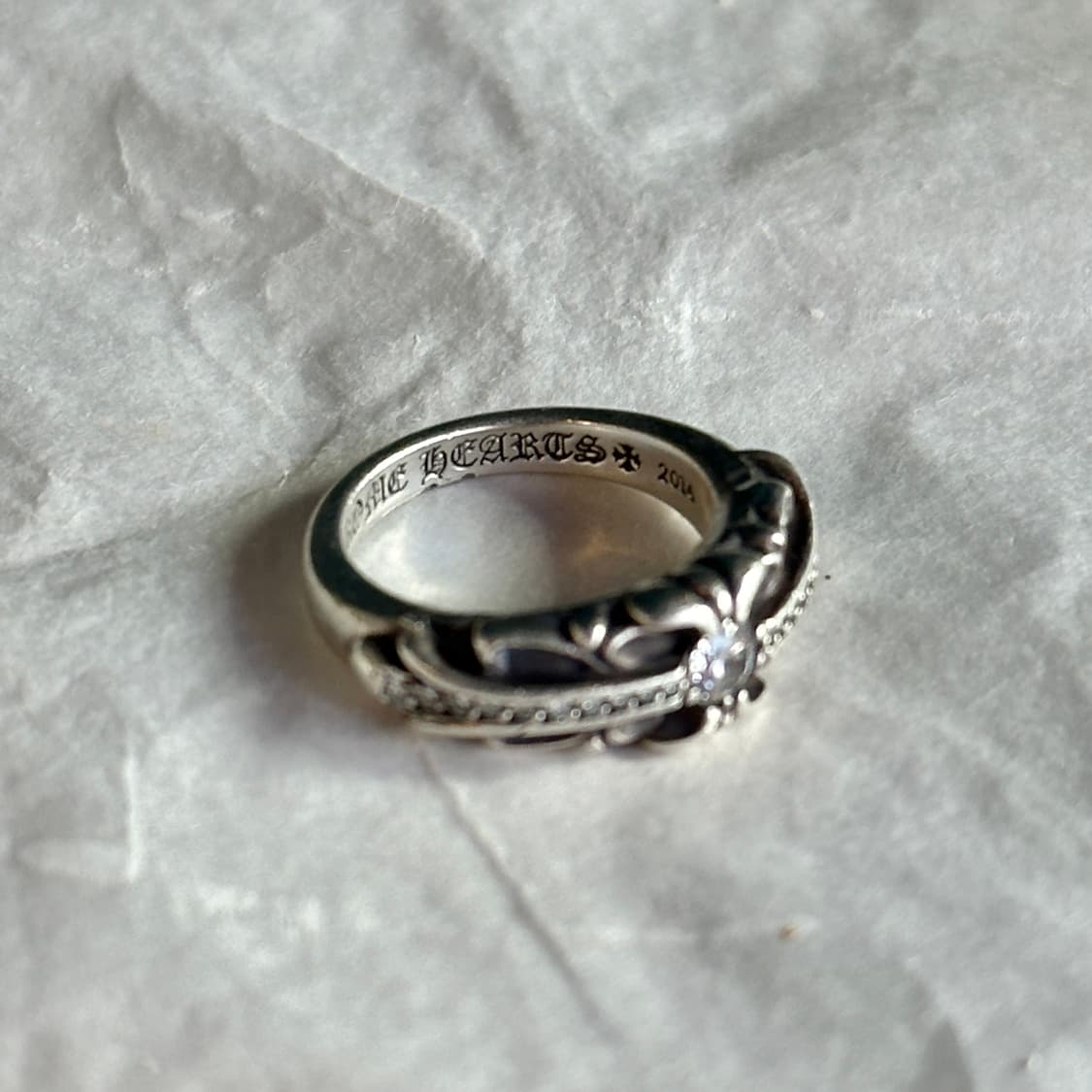 크롬하츠 베이비 플로랄 파베다이아 반지 상품이미지3