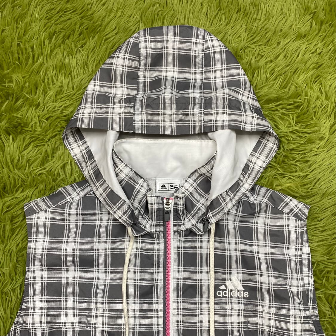아디다스 체크 패턴 윈드 브레이커 베스트 상품이미지2