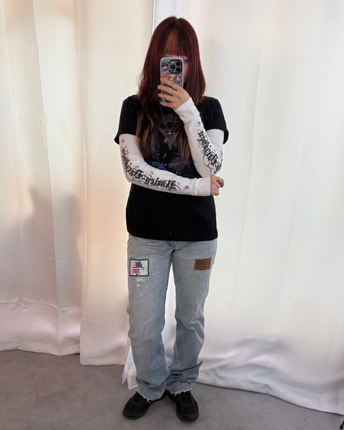 할리데이비슨 Y2k 롱슬리브 상품이미지2