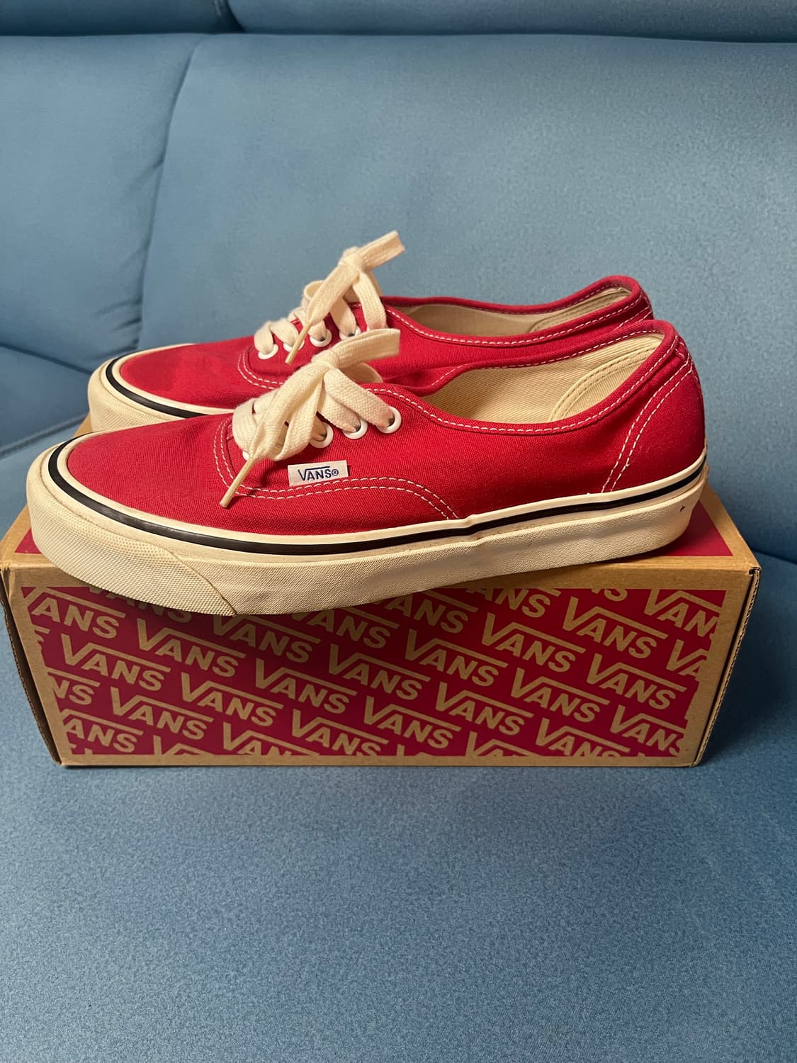 반스 어센틱 44 DX 애너하임 팩토리 레이싱 레드 상품이미지4