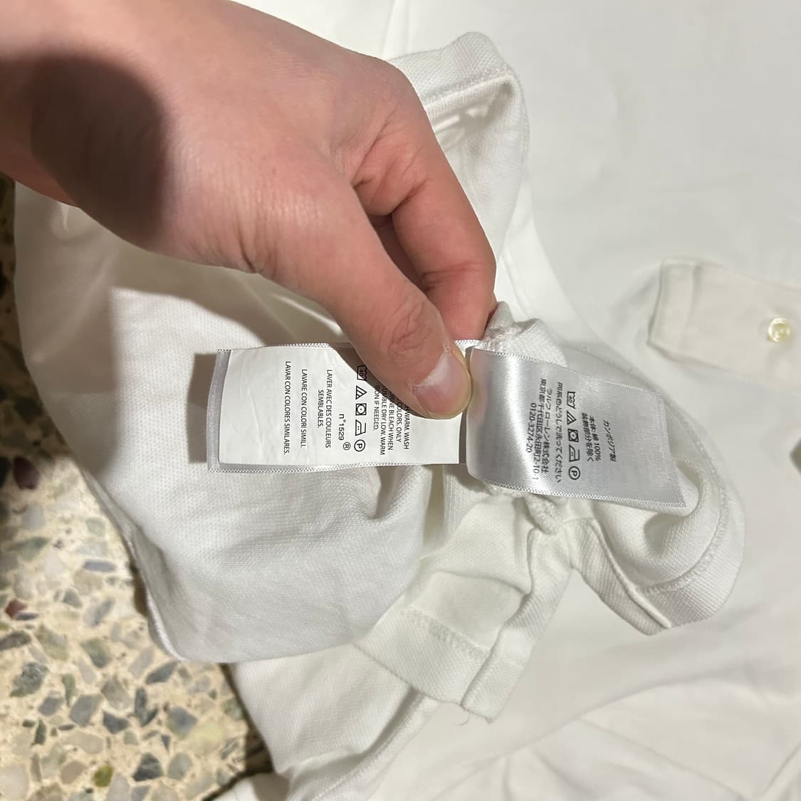 폴로(POLO RalphLauren) 화이트 반팔 카라티 상품이미지6