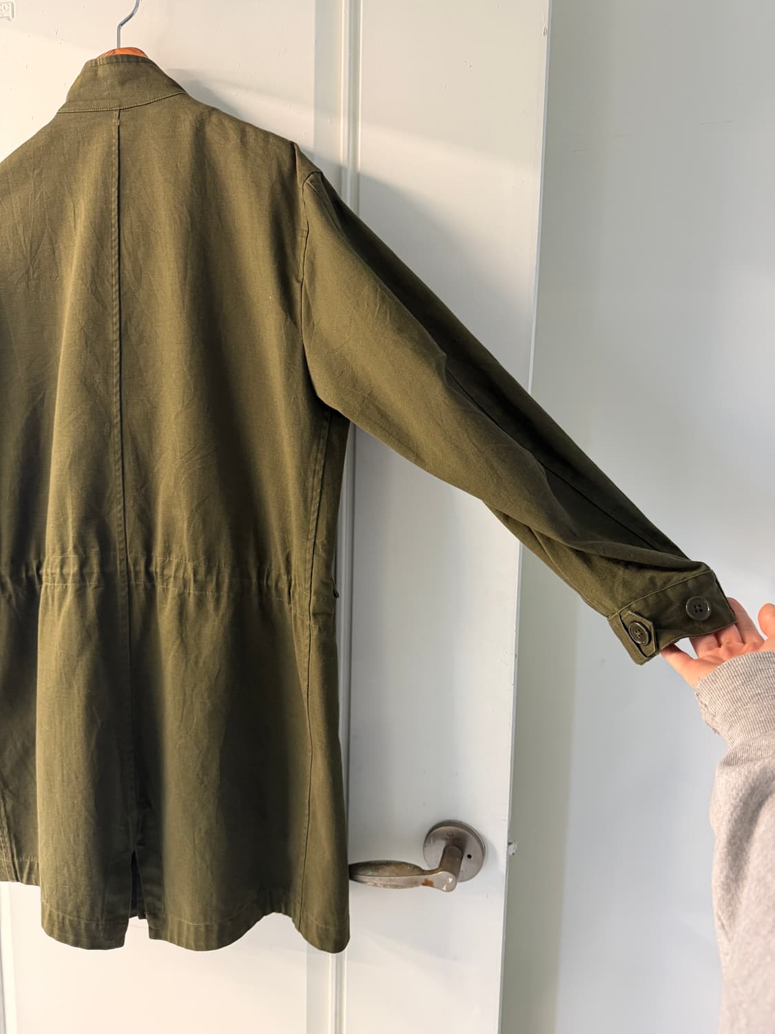 일본빈티지 피쉬테일 카키 야상 상품이미지10
