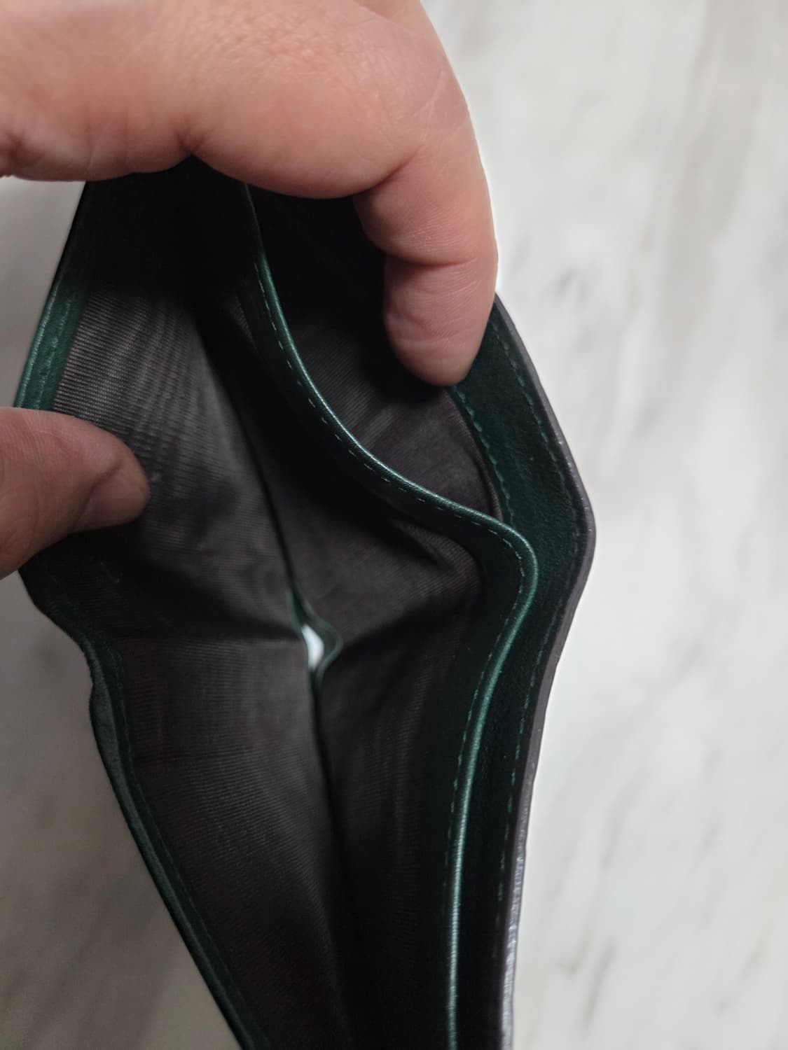 구찌 마이크로시마 반지갑 다크그린 상품이미지8