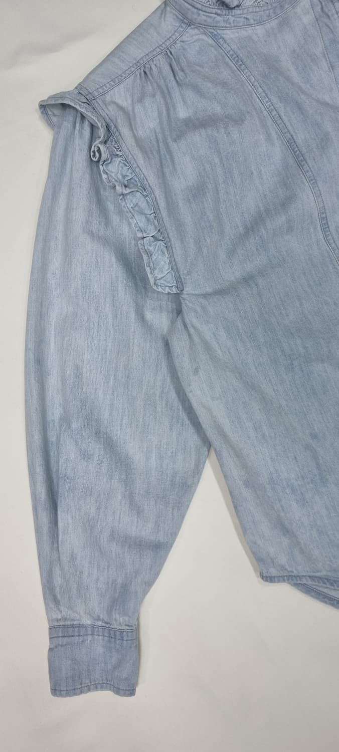 이자벨마랑 데님 프릴 셔츠 S _ 여성, 실측 확인 상품이미지4