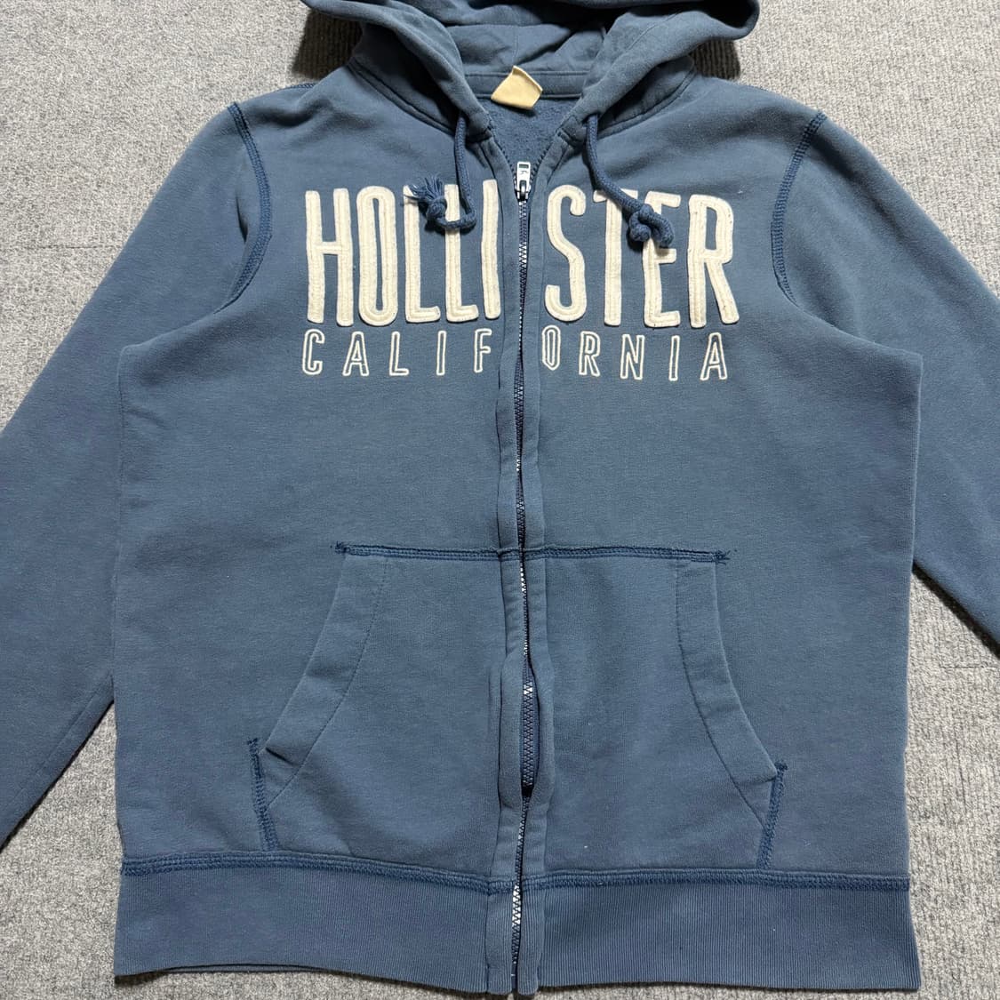 홀리스터 블루 후드집업 m 상품이미지2