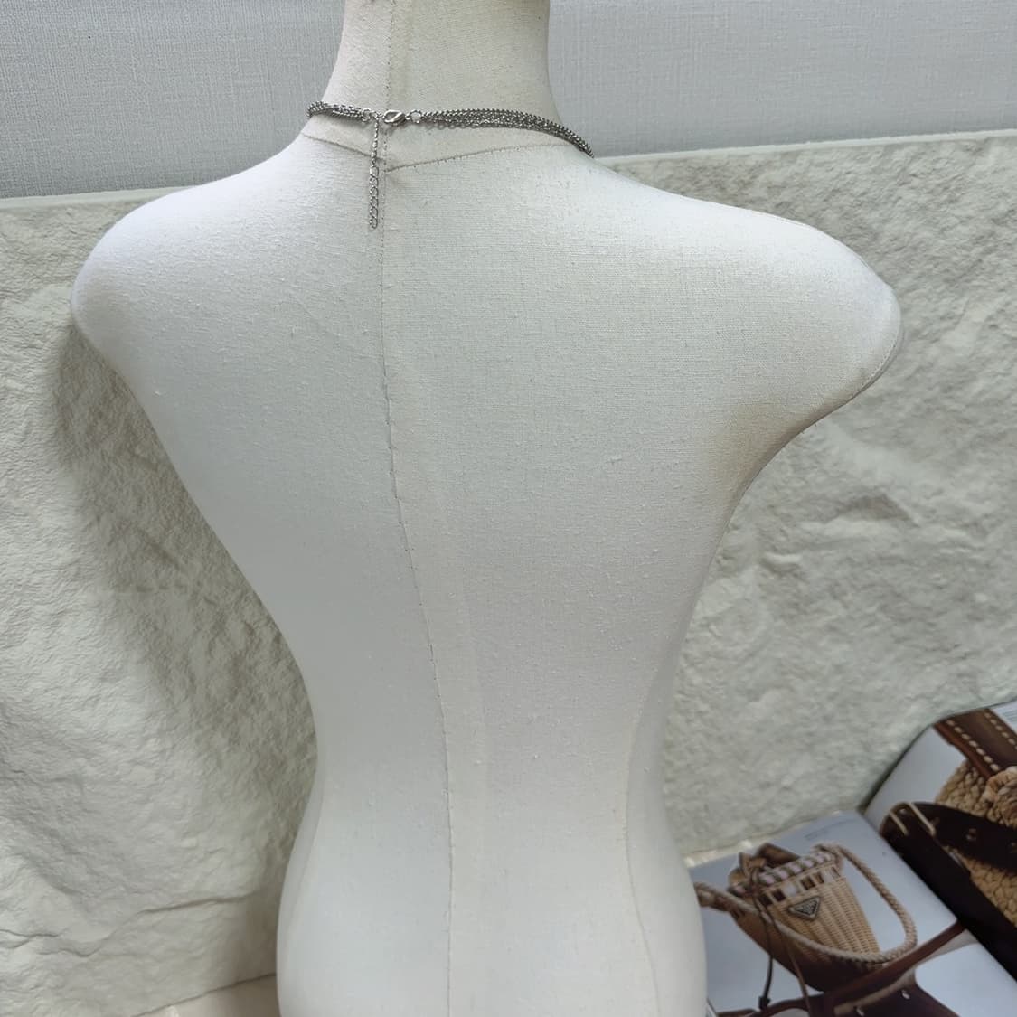 Unisex빈티지 3층 레이어드 십자가 목걸이 상품이미지3