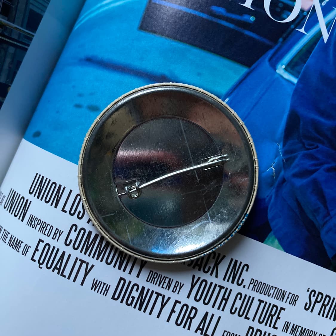 빈티지 ENERGY 에너지 프린팅 핀 버튼 뱃지 브로치 악세사리 상품이미지2