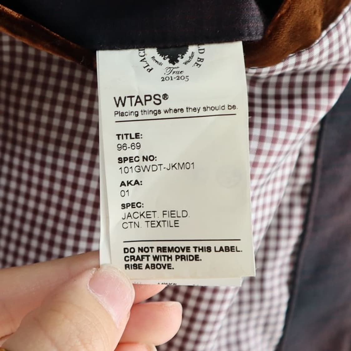 더블탭스 옹브레체크 블루종자켓 상품이미지7