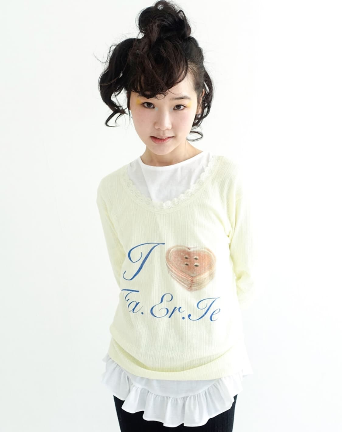  fa.er.ie lace T-shirt (lemon) 상품이미지4