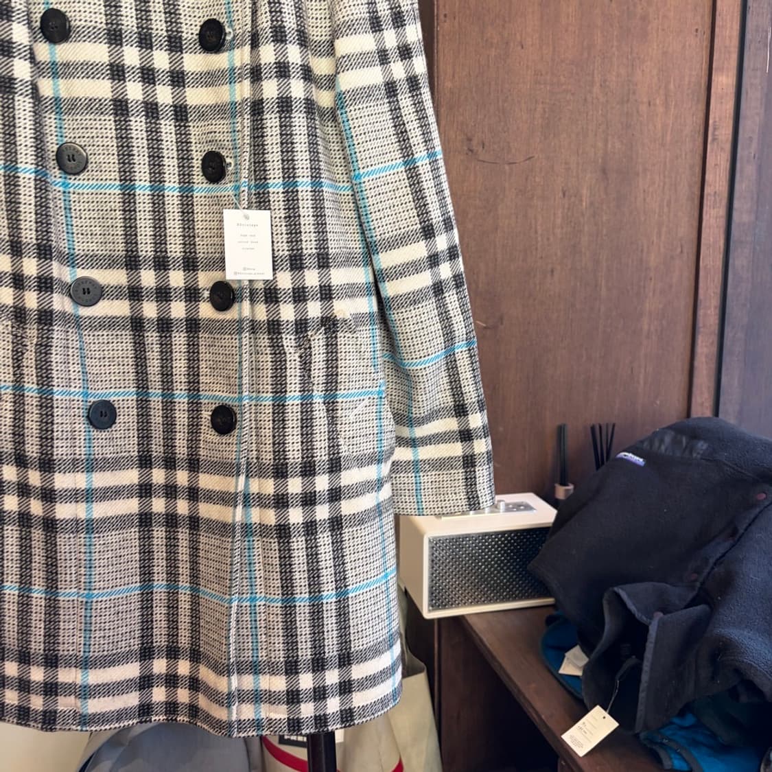 15937 - 버버리 체크 울 코트 (울 48%)  상품이미지4
