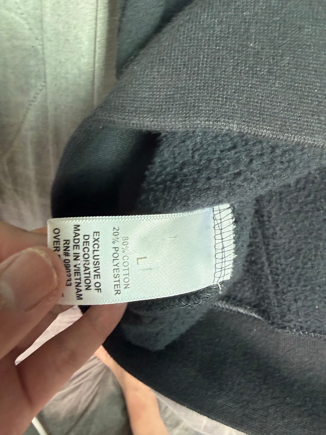 피어오브갓 에센셜 후드 센스 익스클루시브 다크 네이비 L 상품이미지7