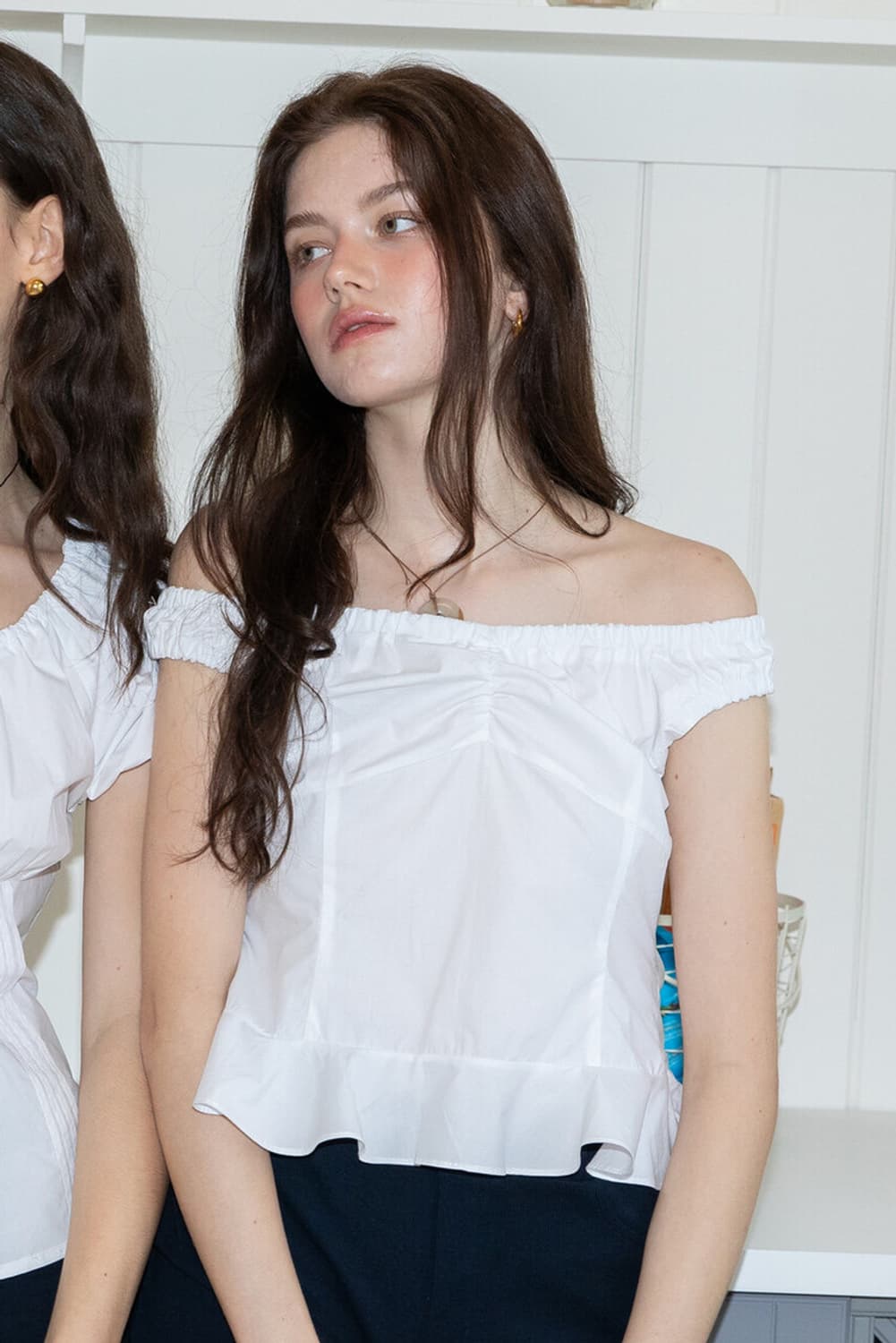 디망쉬 sunday sleeveless top white 상품이미지1