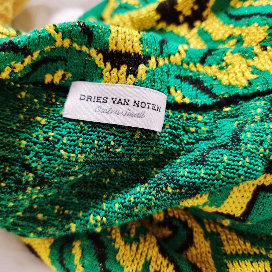 드리스 반 노튼 자수 니트 숏슬리브 반팔티 (55-66) 상태최상/1회착 상품이미지6