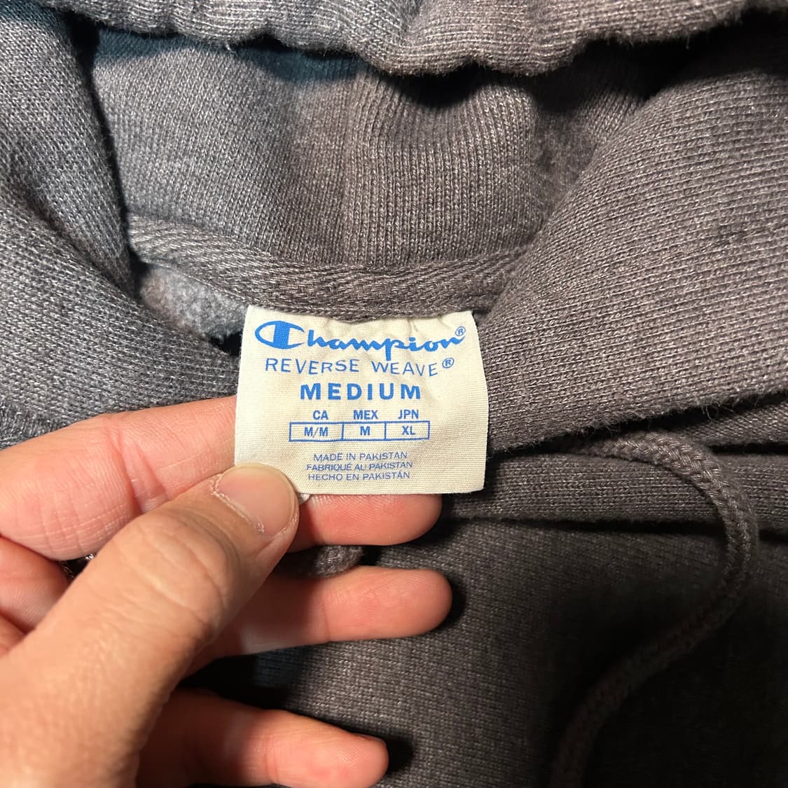[XL] 챔피온 리버스위브 차콜 후드티 상품이미지5