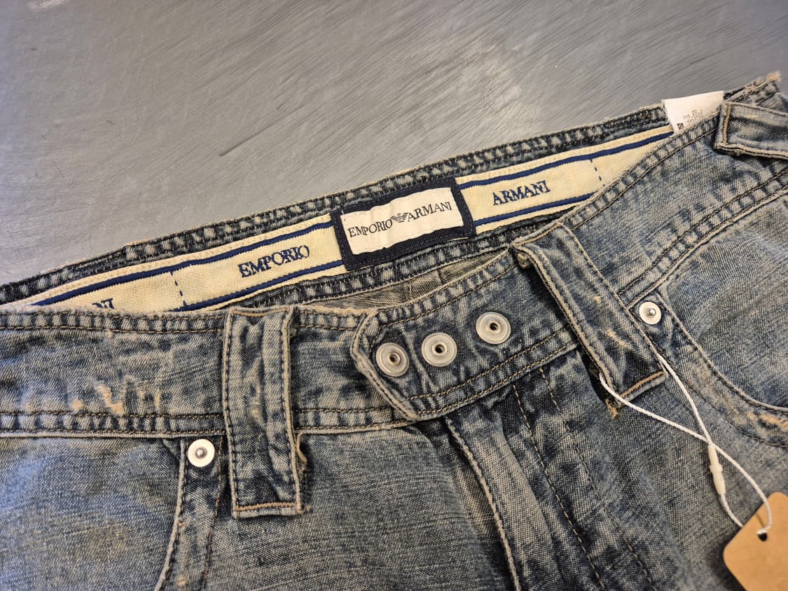 00s 엠포리오 아르마니 로우라이즈 부츠컷 팬츠 상품이미지5