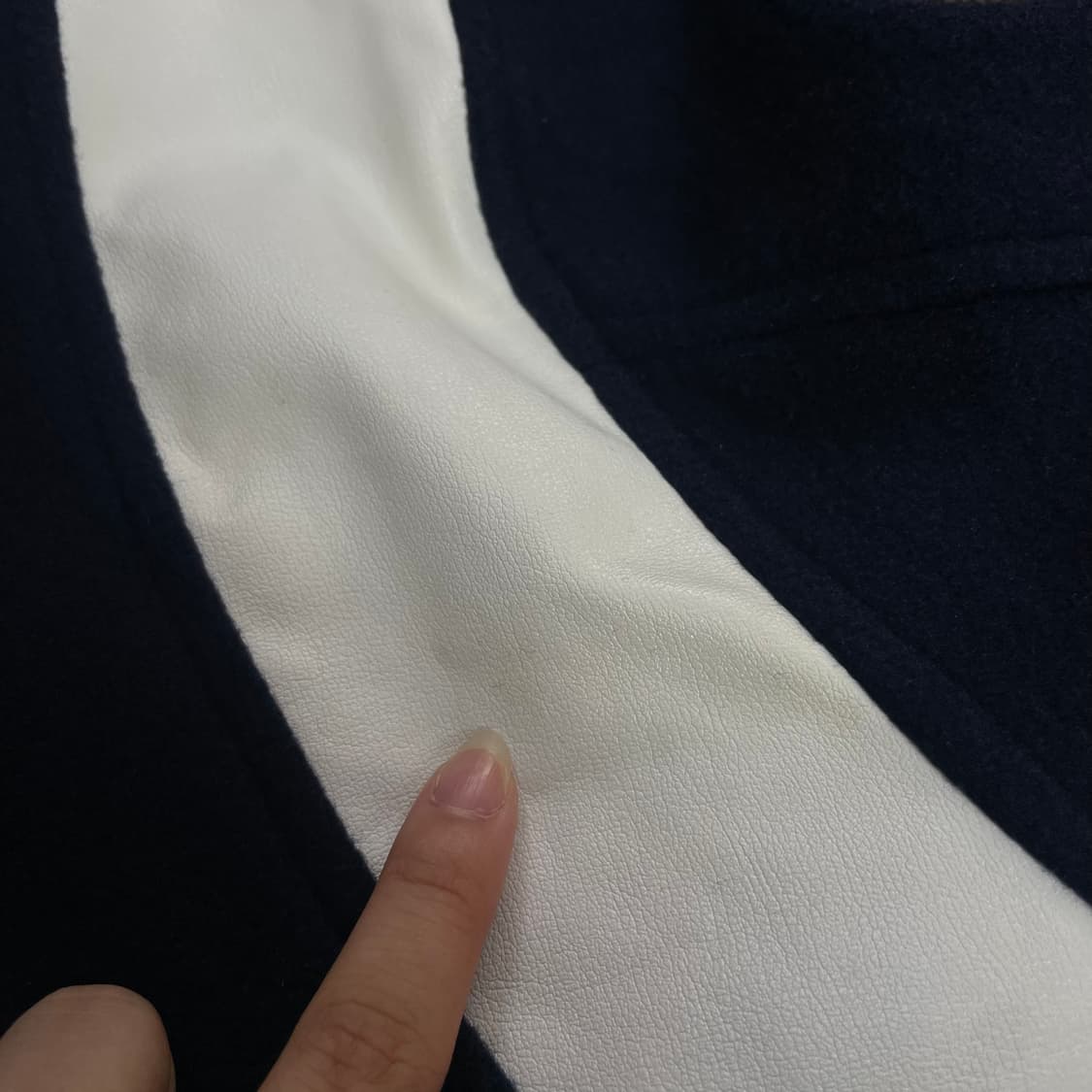 나이키 네이비 더블 스우시 울 바시티 자켓 F 상품이미지8