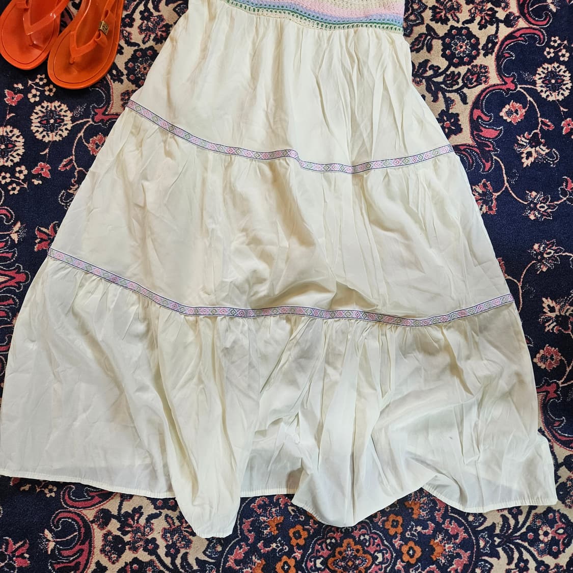 비키니벤더 루시 크로셰 티어드 원피스 Free size 상품이미지7