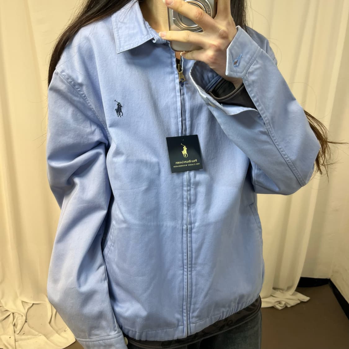 Polo Ralph Lauren lavender blouson 상품이미지3