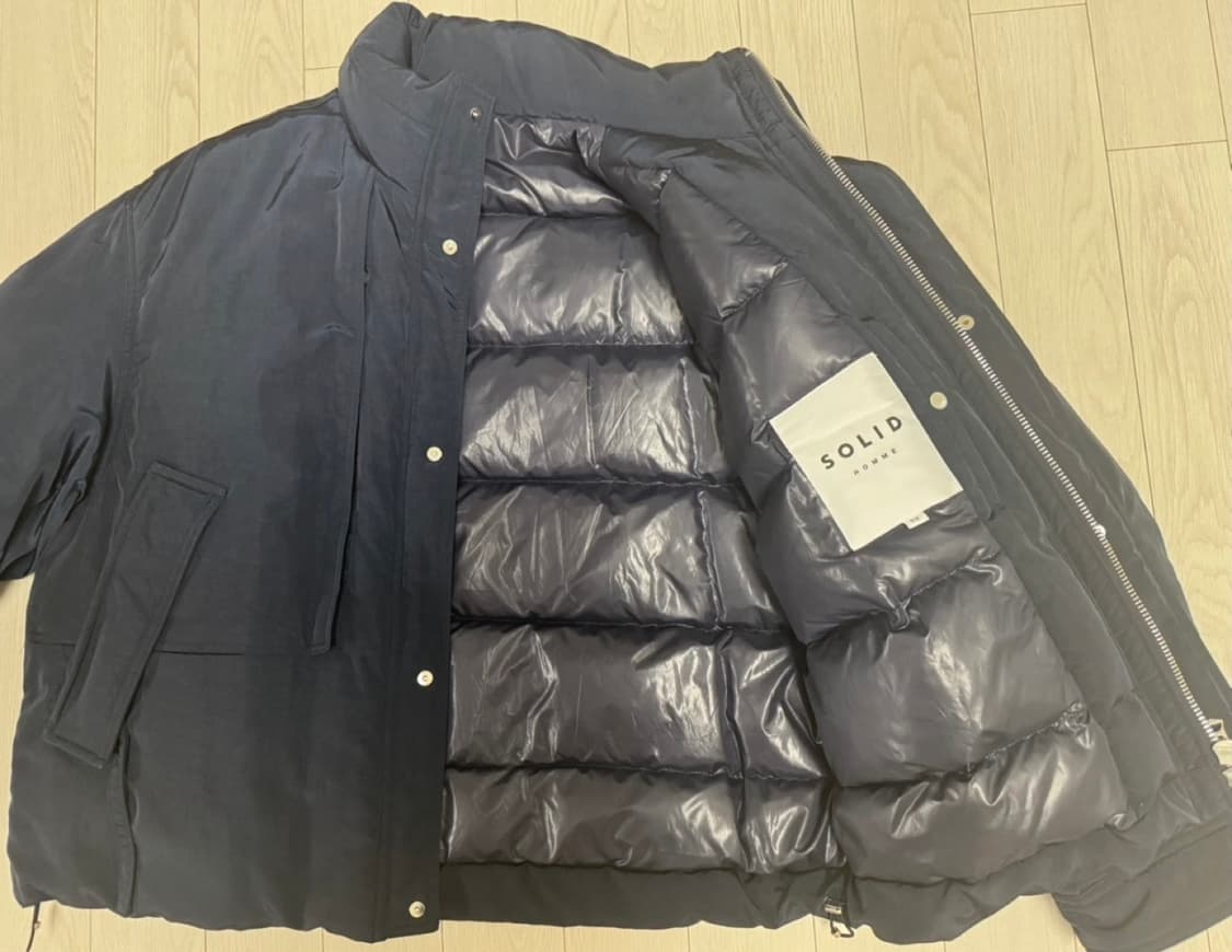솔리드옴므 125패딩 네이비 52사이즈 상품이미지2