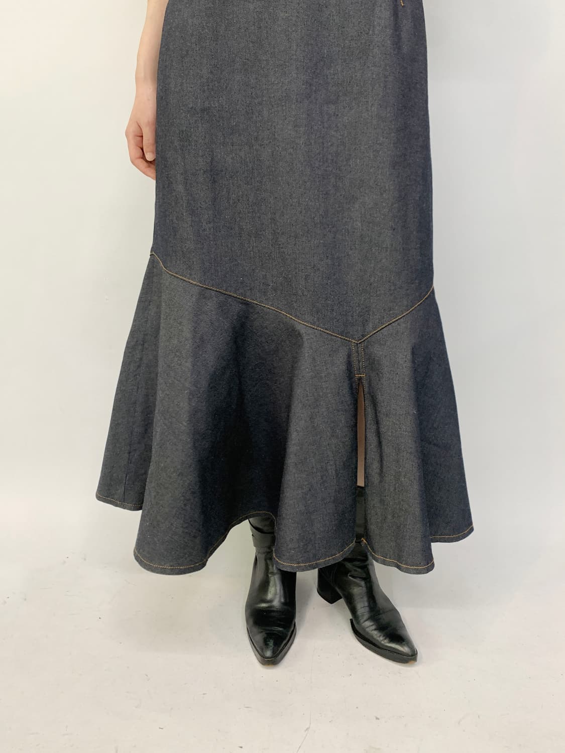  ALLUREVILLE 데님 원피스 상품이미지3