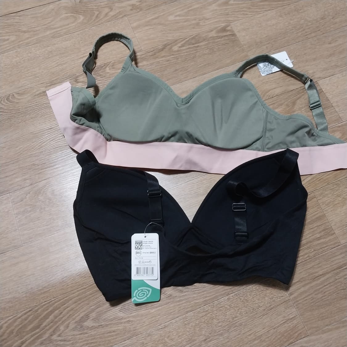 미사용 브라 2벌 95G 노와이어 상품이미지5