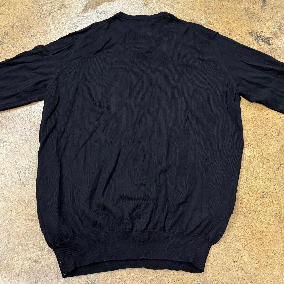 [정품/L] 버버리 블랙 V넥 긴팔 니트 b19 상품이미지4