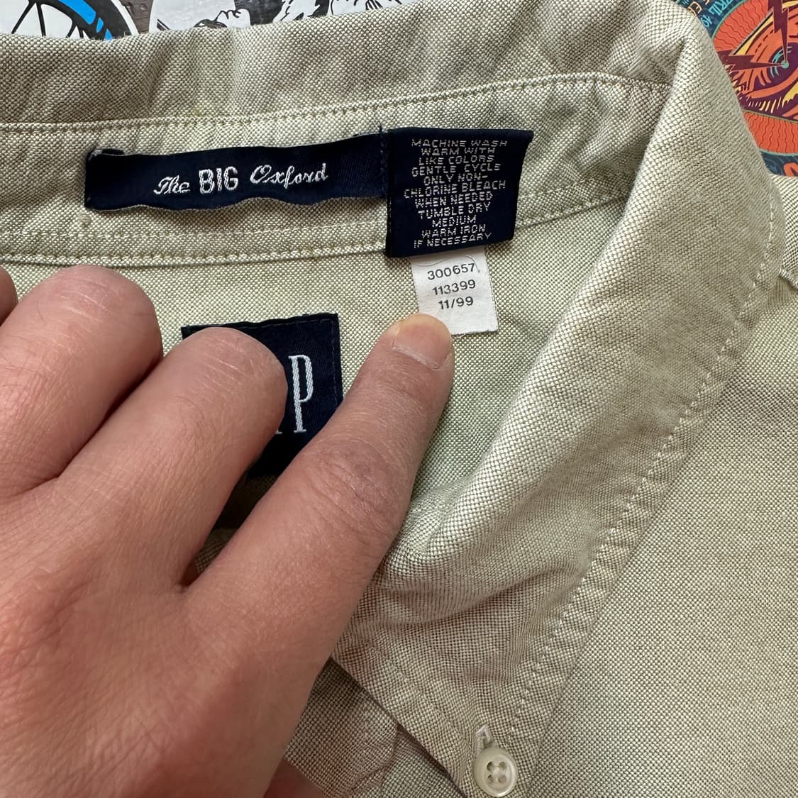 90s 올드 갭 더 빅 셔츠 XXL 상품이미지8