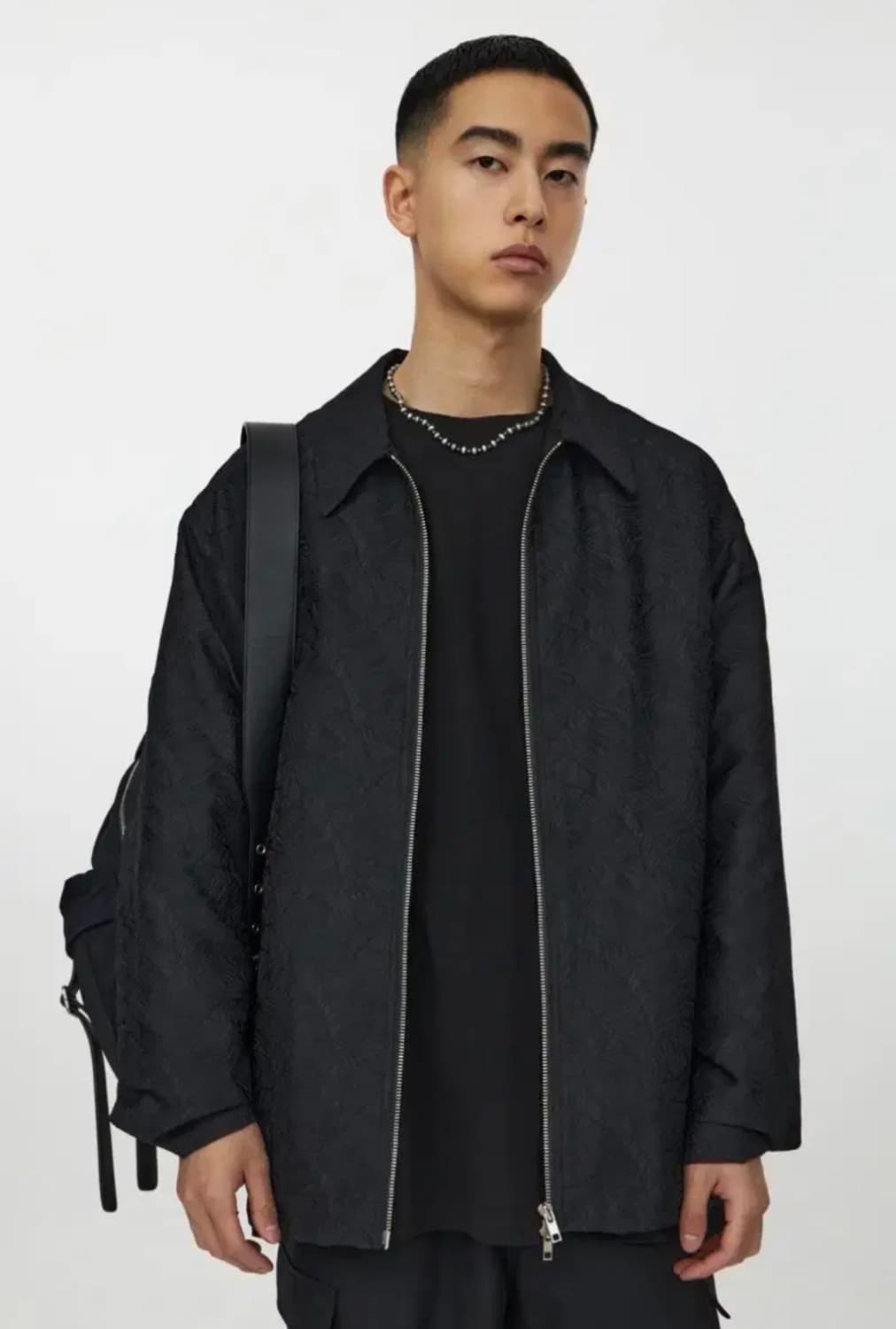 유스 자카드 집업 자켓 L 상품이미지1