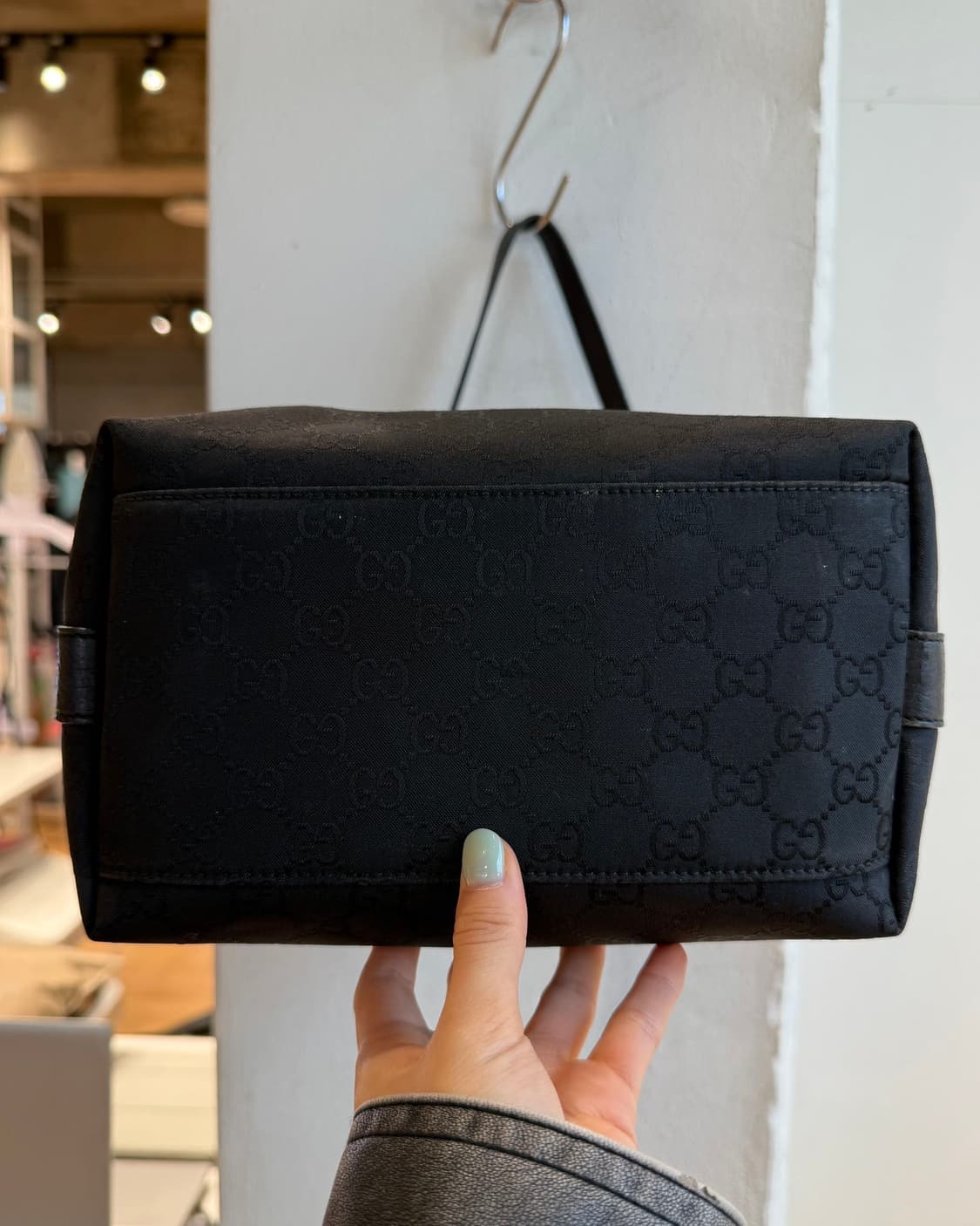 구찌 블랙 캔버스 호보 숄더백  상품이미지7