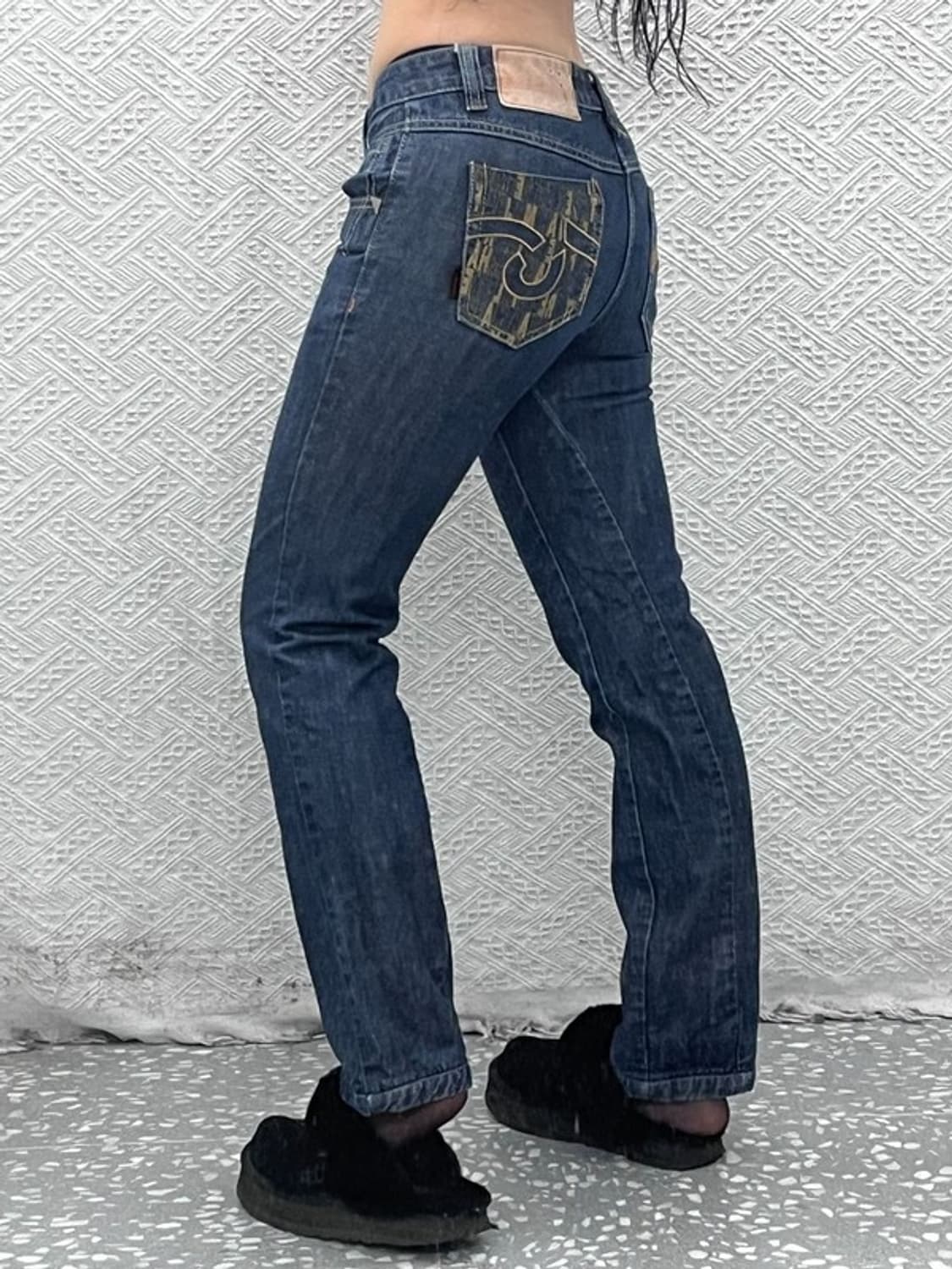 마자플라바 올드스쿨 키치 포켓프린팅 데님팬츠 29인치 C08182 상품이미지1