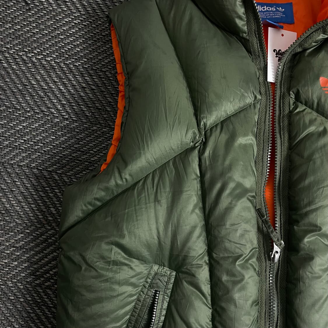 00s 아디다스 올드스쿨 올리브 다운 베스트o 2980 상품이미지3