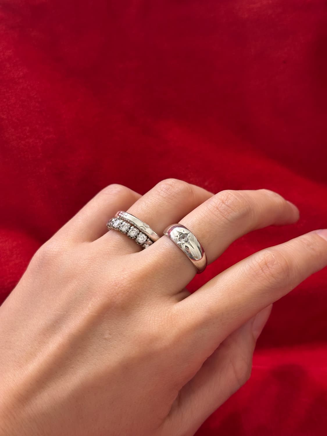 Vintage Cubic 925Silver Ring 상품이미지5