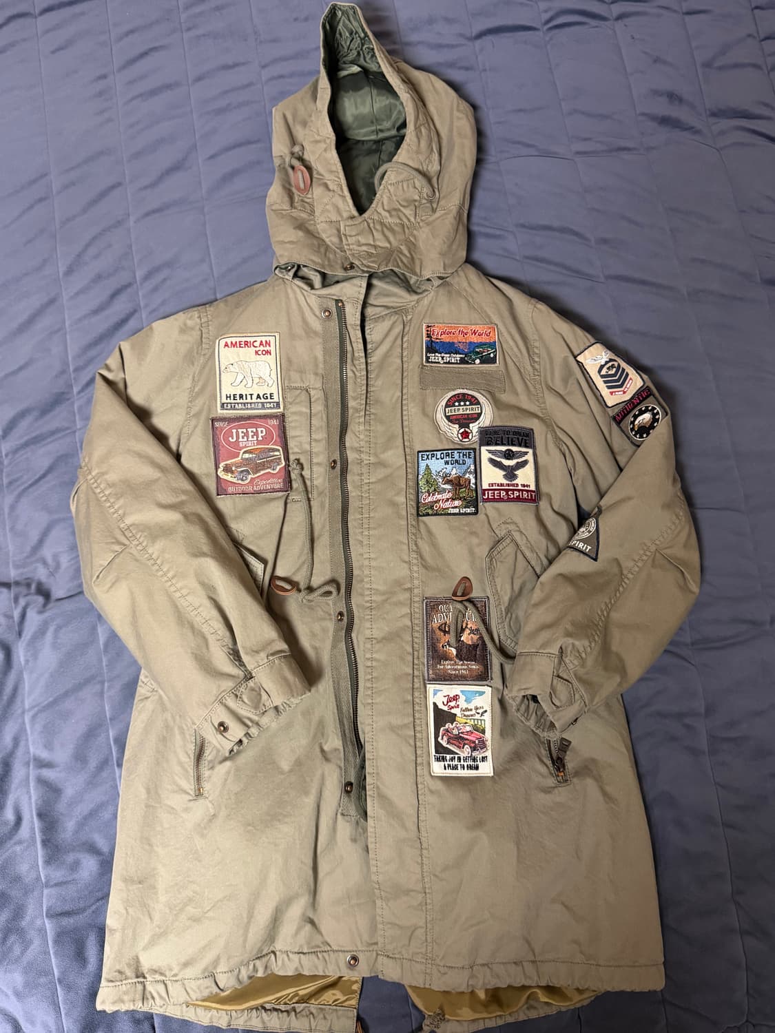 (새상품급)Jeep 스피릿 와펜 야상 자켓 SM 상품이미지1