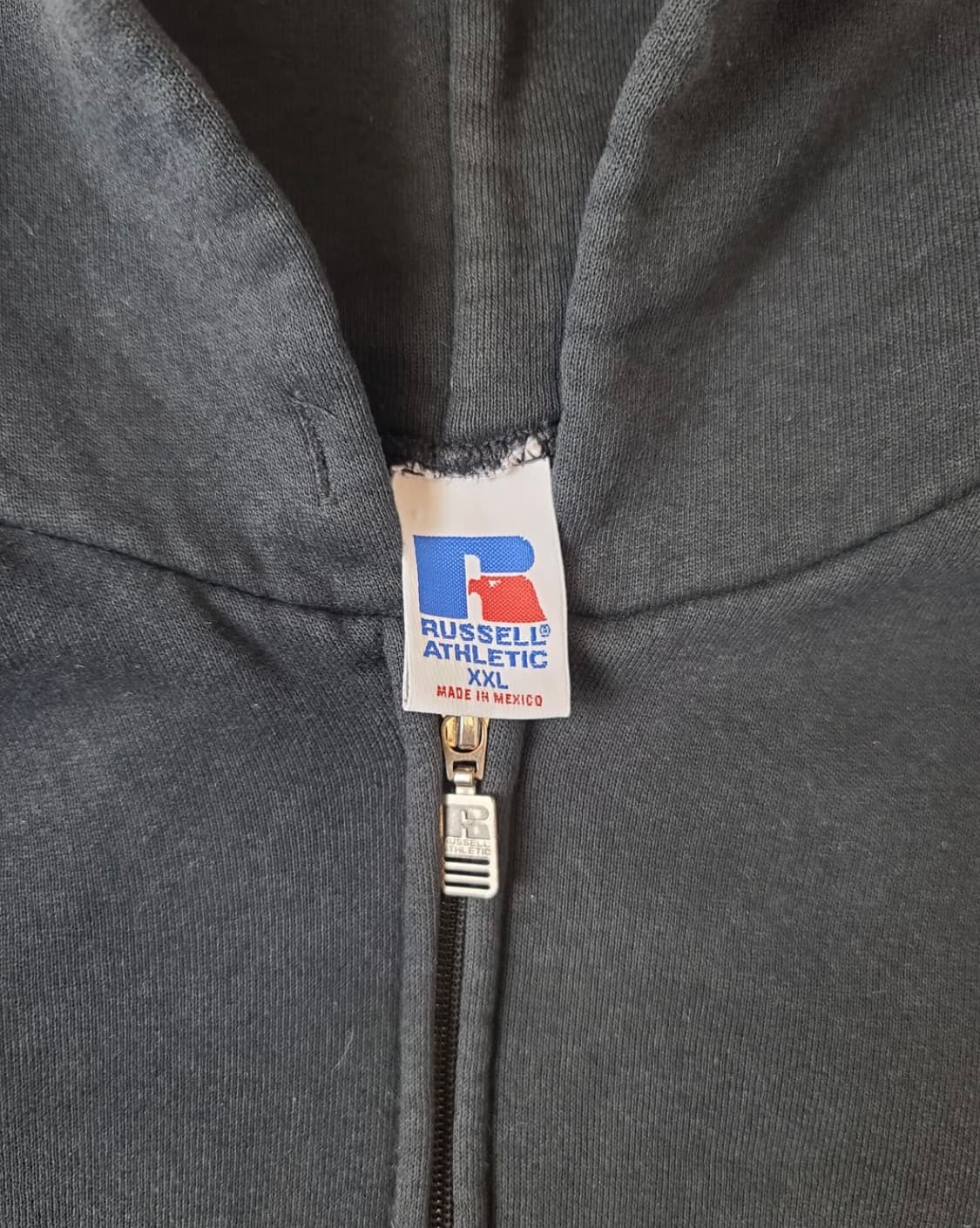 빈티지 러셀 애슬래틱 후드집업 블랙 상품이미지5